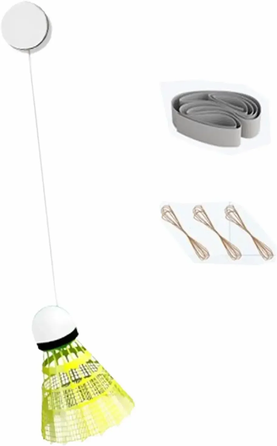 Glowing Badminton Trainer Practice Robot Training Shuttlecock Stretch Self-Study Professional Rebounds Device Elastic