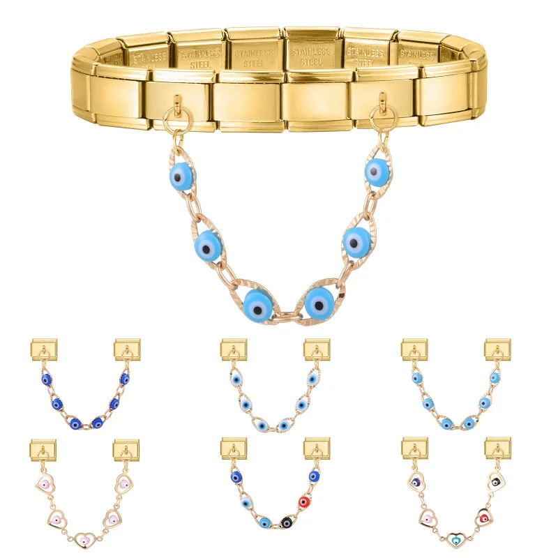 Italian Charms Diy Brooch Chain Tassel