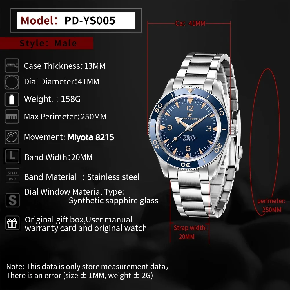 Pagani Design PD-YS005 Automatic Watch thumbnail 6