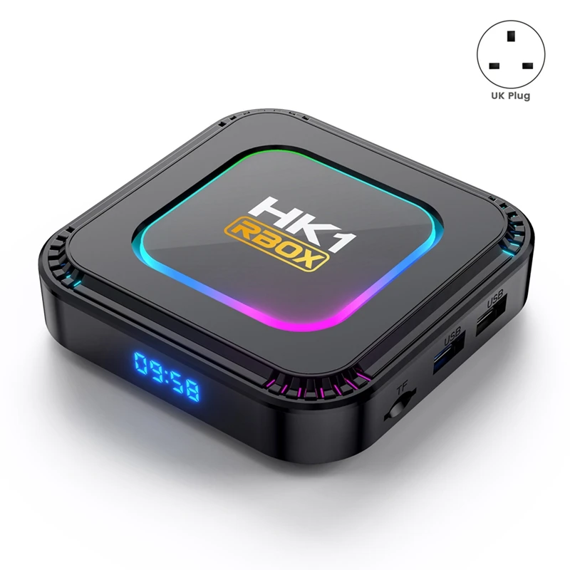 음성 미디어 플레이어 스마트 TV 박스, 안드로이드 13, RK3528, HDR10, 8K RGB 라이트, BT 5.0, 와이파이 6, 4 + 32G