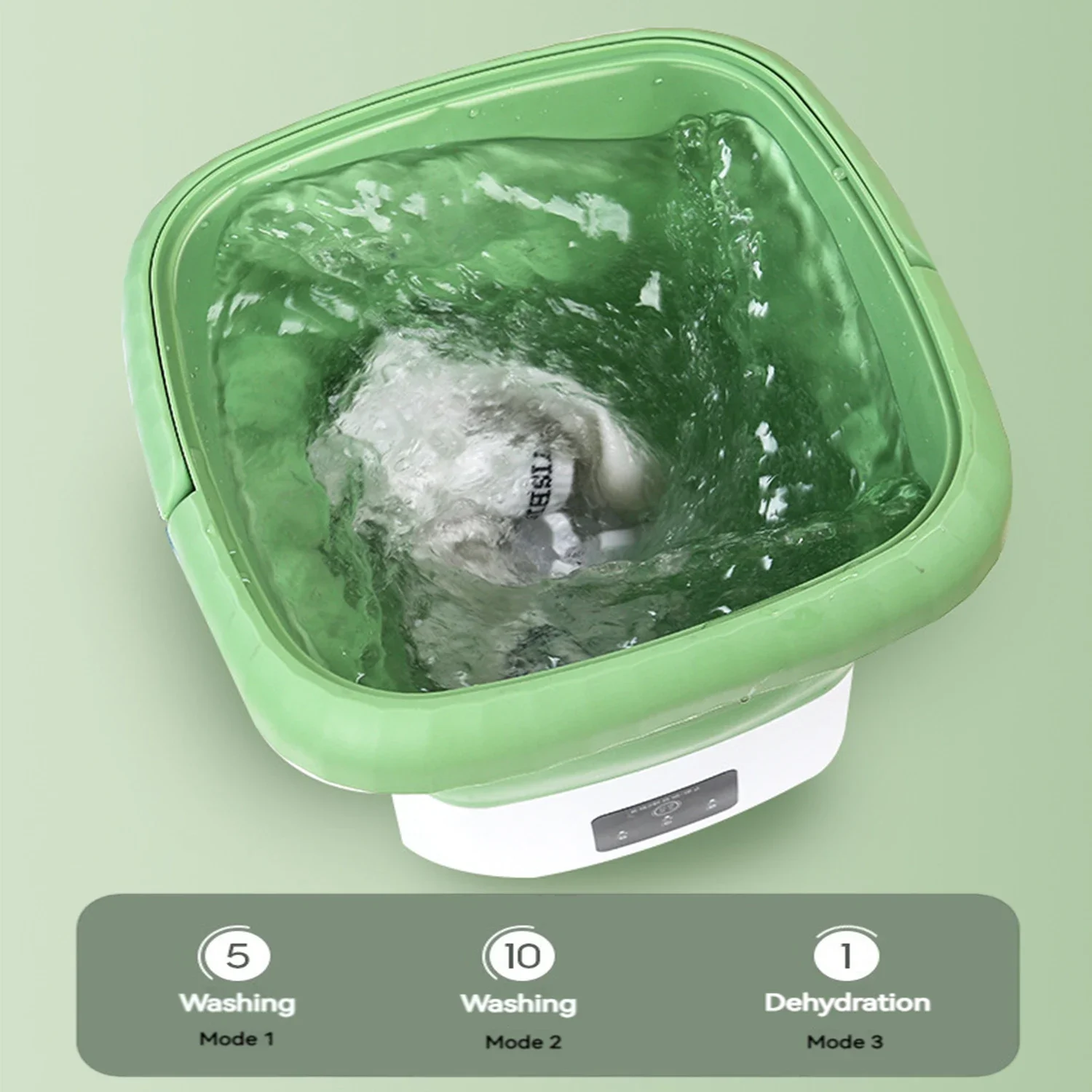 Automatic Home Small Folding Washing Machine Multi-function Washing Underwear Socks Mini Machine Fast Tumble Dry Clothes