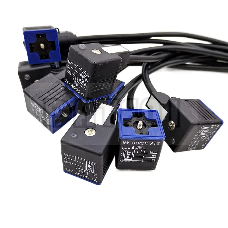 com luz fio plug ac dc24v4a fiacao integrada casting plug 18mm 05