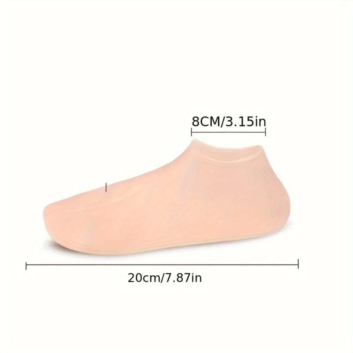 Silicone Protective Moisturizing Socks Foot Cover, Anti Cracked Feet Foot Cover, Bath Pedicure Socks For Dry Heel And Softe
