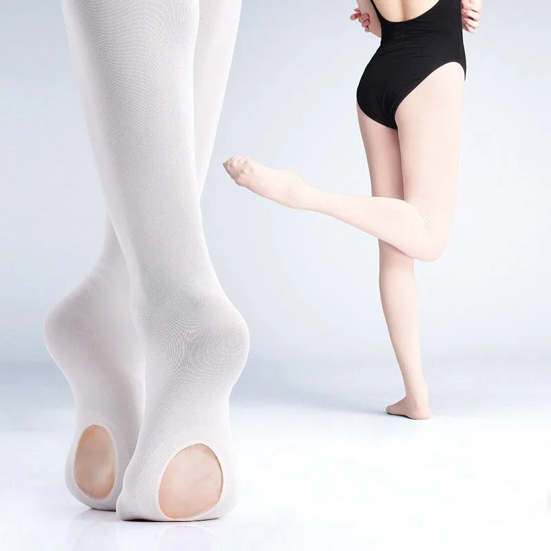 

Kids Pantyhose Ballet Dance Tights For Girls Stocking Children Velvet Solid White Leggings Girls Professional Stockings