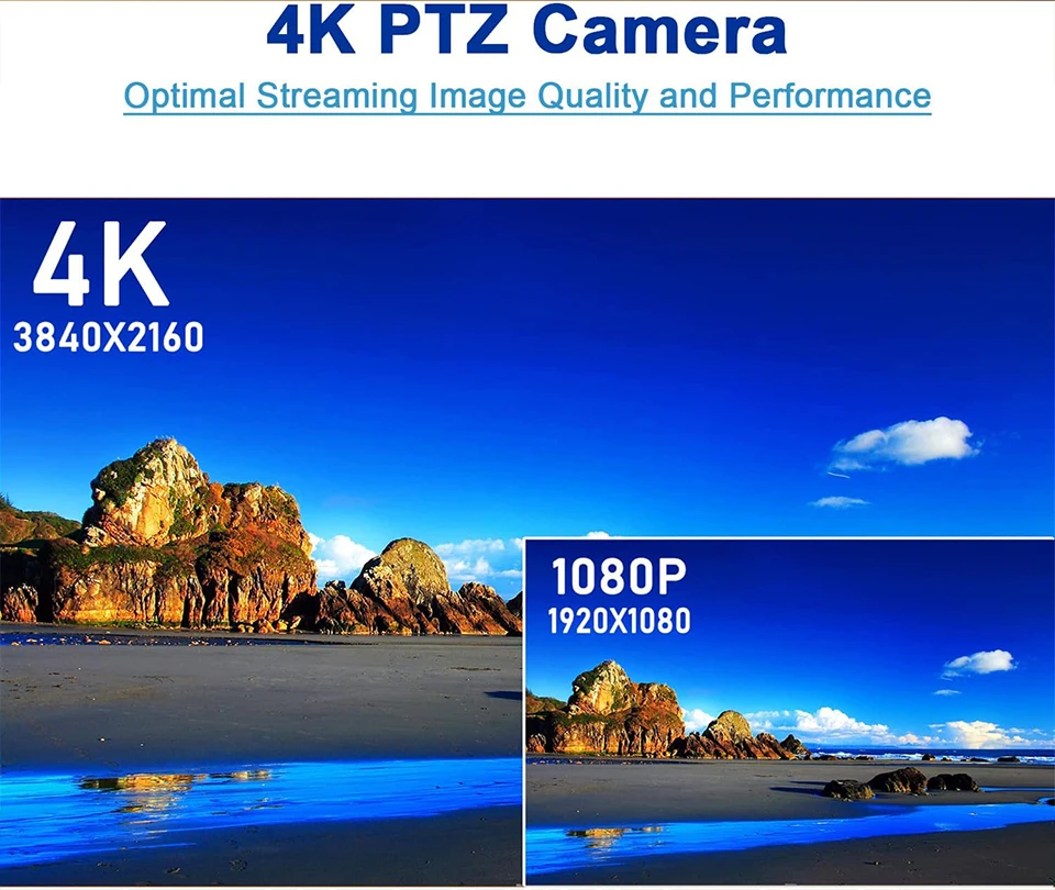 PTZ Conference Camera 4K NDI Video 12/25x/31X USB HDMI SDI LAN Suitable for Webcast Teaching Medical Communication Support POE