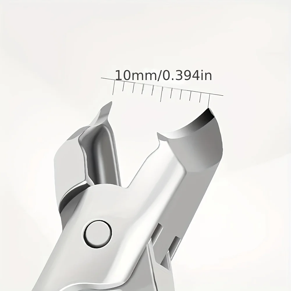 Nail Clippers 1Pcs Precision Stainless Steel Ergonomic Wide Jaw Concave Edge