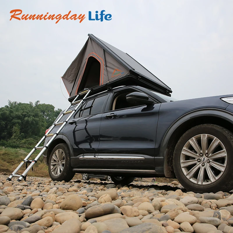 Car Aluminum Alloy Folding Hard Shell Camper Trailer Open Car Roof Top Tent Box Hardtop Rooftop Tentcustom off road car pick up 4x4 roof top tent camper for car roof top tent rooftop tent