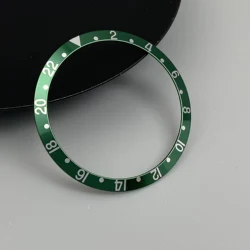 Curved Aluminum Retro Watch Bezel Insert - 36.5mm (GMT 5 Aluminum Bezel)