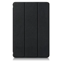 Magnetic Tri - Folding PU Leather Stand Cover for Tab A9 8.7inch 2023 (Black)