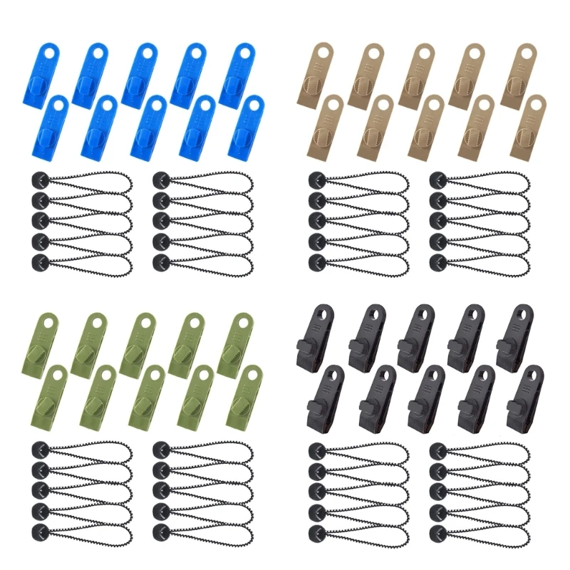 Dropship 10Pcs Heavy Duty Lock Grip Clamps Tarp Clips Thumb Screw Tent Clips Pool Cover Clip Tarp Clamps Set for Holding up 20pack spring clamps 2 9inch clips clamps heavy duty spring clips for crafts backdrop stand woodworking photography studios