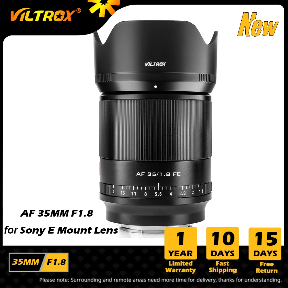 Viltrox 35Mm F1.8 Obiettivo Full Frame Obiettivo Con Messa A Fuoco Automatica Prime Obiettivo Verticale Ad Ampia Apertura Per Obiettivo Sony E Mount A
