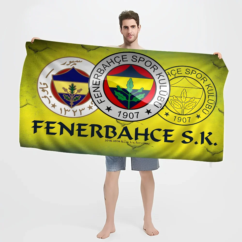 Fenerbahce 1907 Bath Towel Microfiber Soft Water Absorbing Breathable For Girl Kids Decorative Cartoon Beach Towel 4