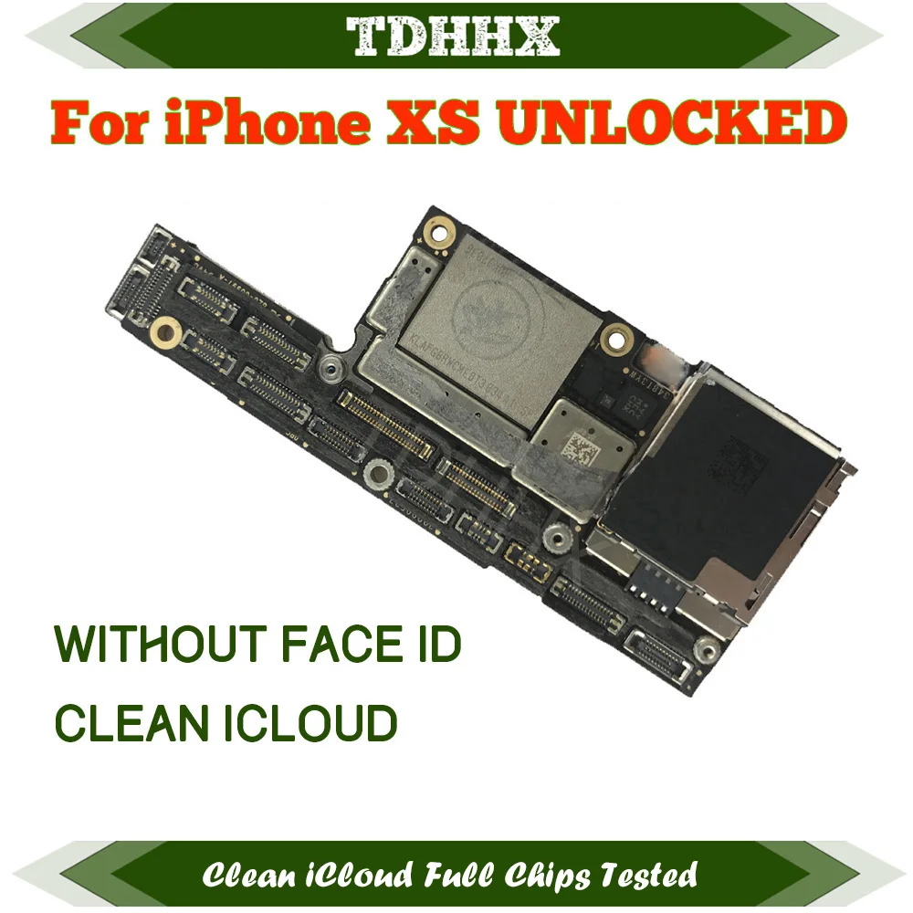 Motherboard For iPhone XS Logic Main Board With Face ID With Full Chips IOS System Clean iCloud No Face ID Free iCloud iphone motherboard mobile motherboard