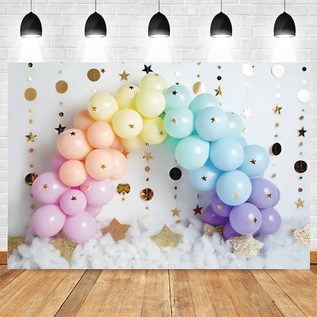 Baby 1st Birthday Balloon Backdrop Candy Sweet Birthday Party Decor  Portrait Photographic Photography Background Photo Studio - Backgrounds -  AliExpress