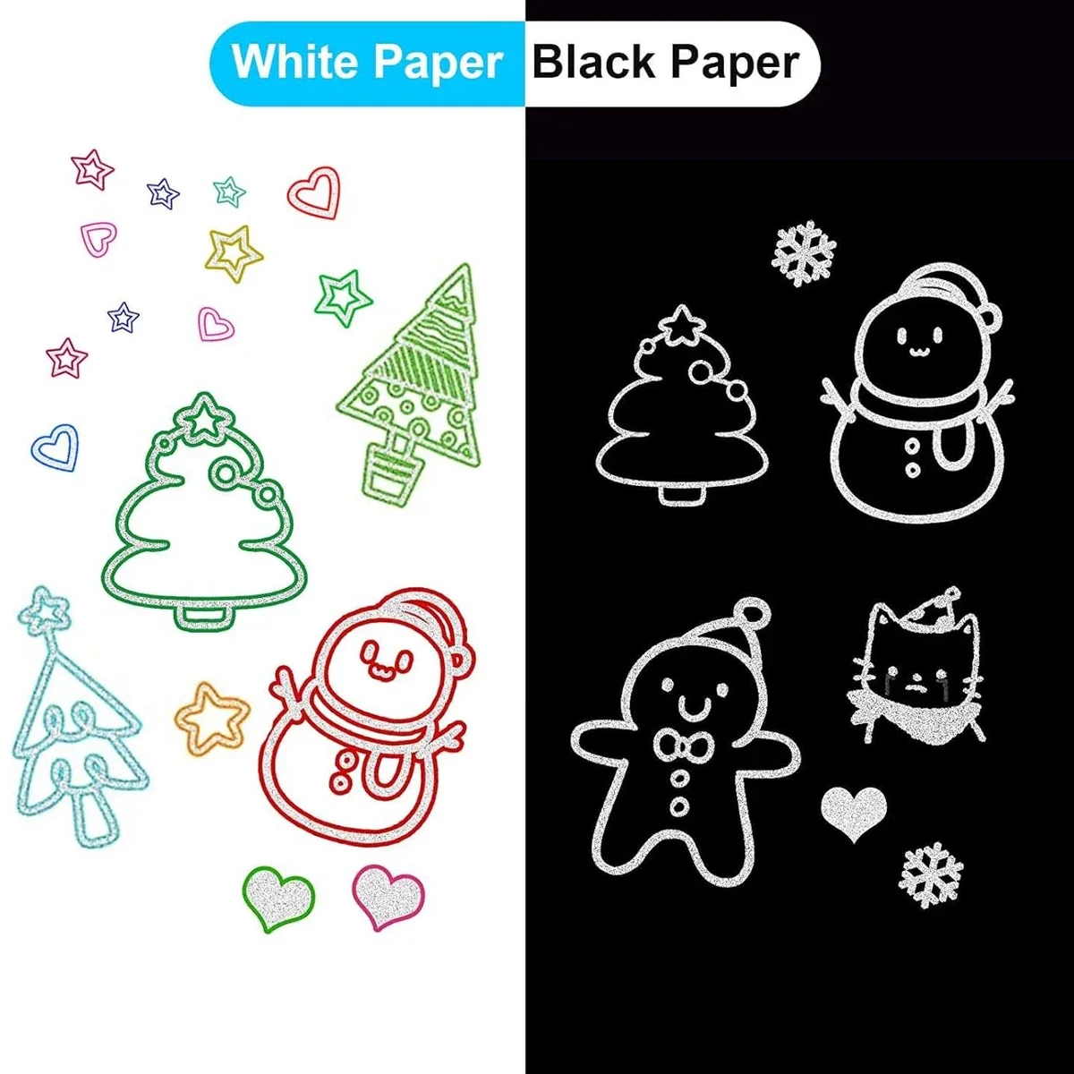 8-48Colors Metallic Color Outline Marker Pen Kawaii DIY Hand Account Graffiti Outline PenOffice Culture and Educational Supplies 4