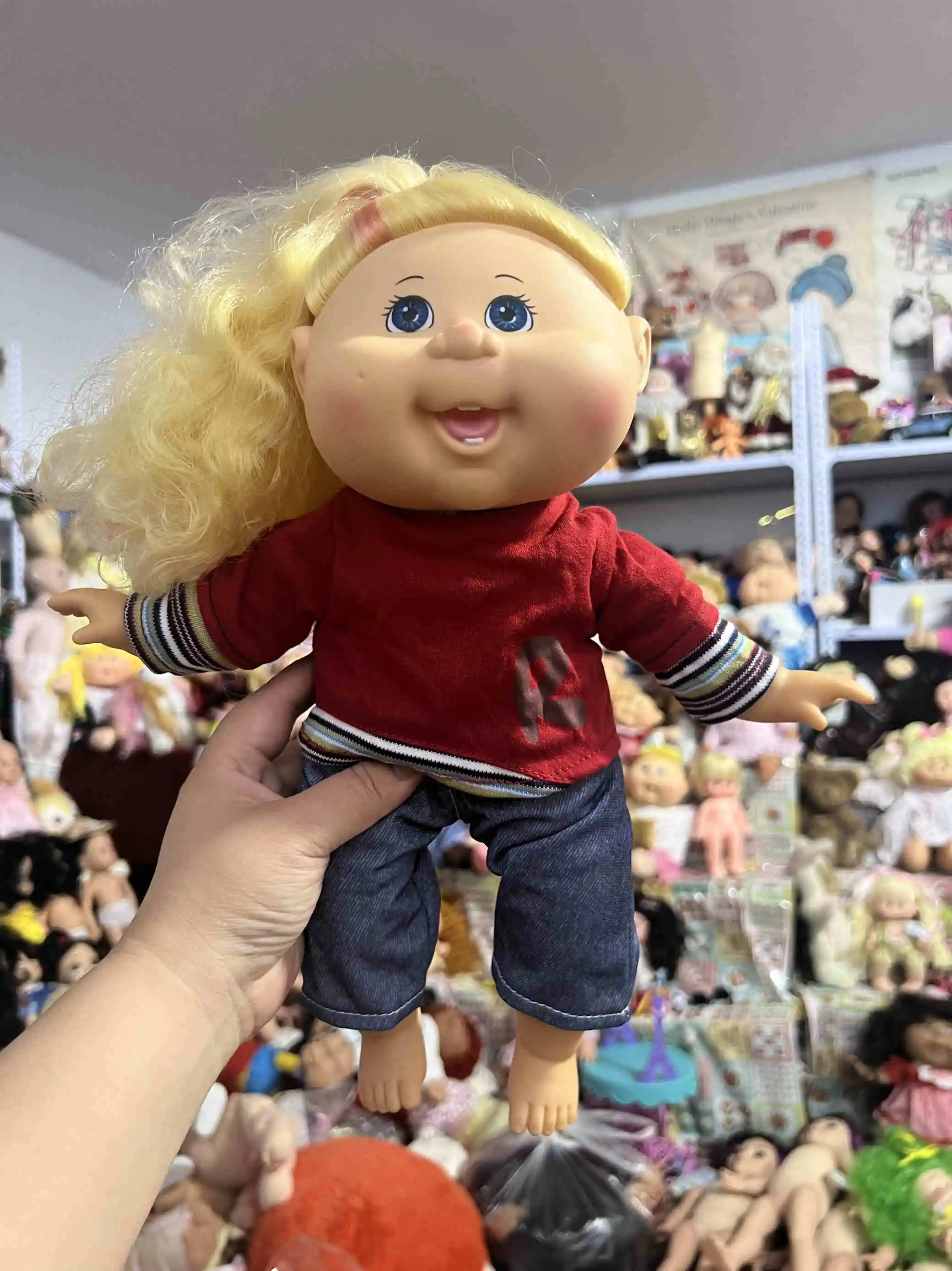 thumbnail image 1 of En existencia Muñeca Cabbage Patch original Muñeca de vinilo Linda Muñeca de algodón PP Cambiante Juguete Cabbage Patch Kid Amigos Regalo de cumpleaños, 1 of 5