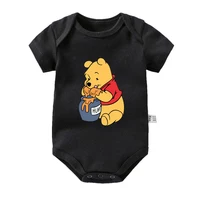 Winnie The Pooh Disney Bear Baby Bodysuit Newborn Short Sleeve Romper Toddler Boys Girls Jumpsuit Clothes Body Ropa Baby Onesies 2