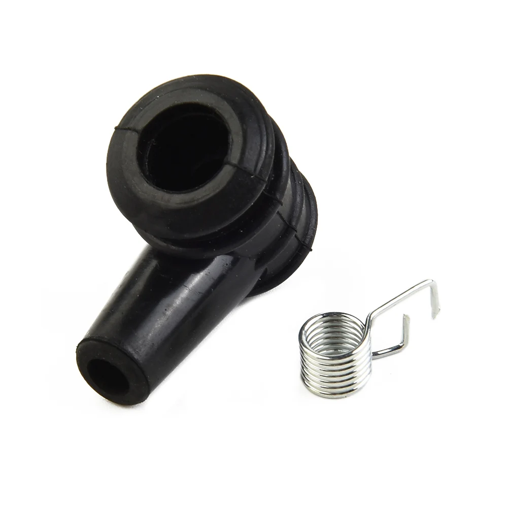Rubber Spark Plug Cap Cover For 5mm HT Lead Black Rubber Products For Mower Blower Strimmer String Trimmer Parts Accessories