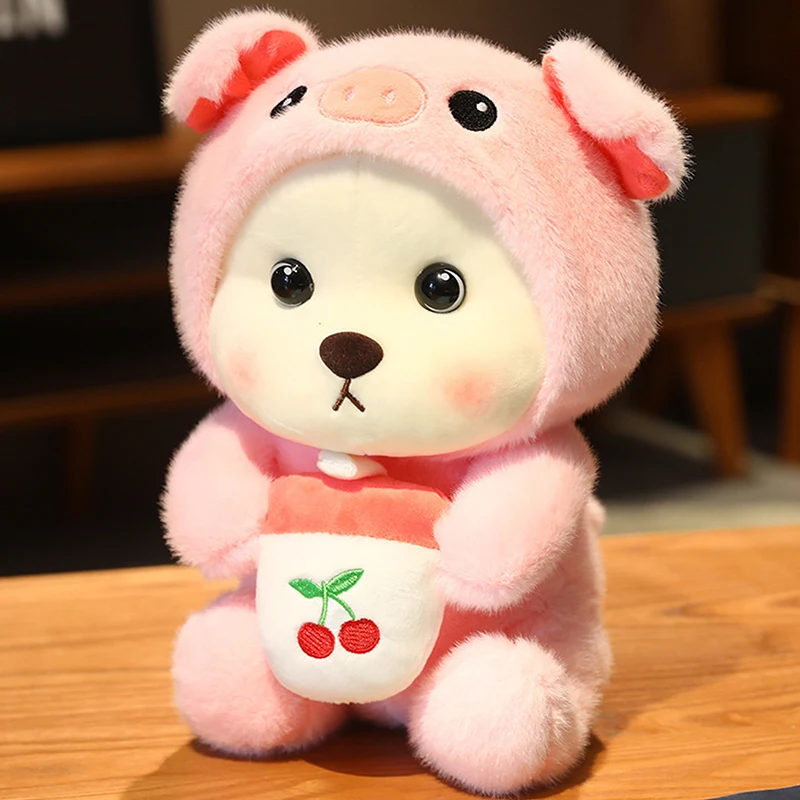thumbnail image 1 of Crossdressing Capibara Unicorn/Panda Teddy Bear Doll Plush Toys Gift For Children, 1 of 5