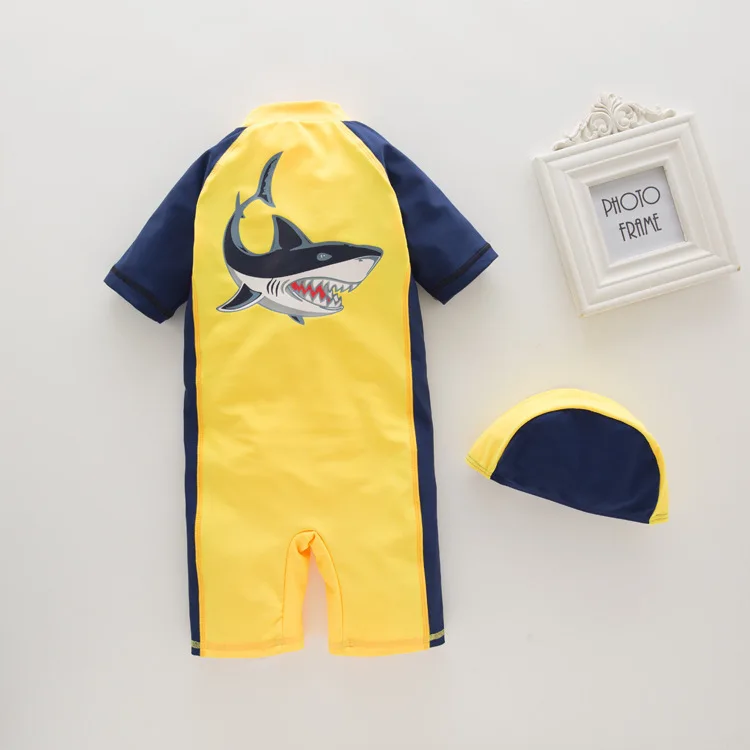 Kids Swimsuits Boys Swim Shorts Kids Boys Swimsuit One Piece Sunscreen Quick-Dry