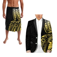 Brand New Pacific Heritage Fashion Long Sleeve Suit And Ie Polynesia Tribal Design Personality Men's Suit For Party 1