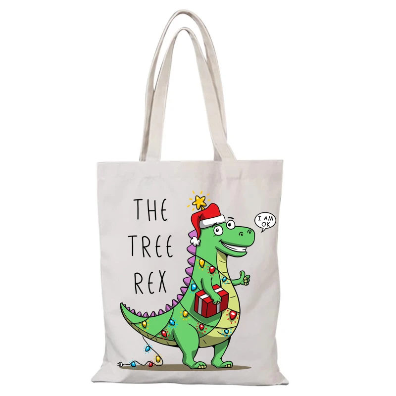 Frauen Handtasche Neujahr Geschenk Cartoon Mann Einkaufstasche Frau Frohe Weihnachten Dame Taschen Sac De Courses Handtaschen Eco Shopper Tuch die – Detail 8