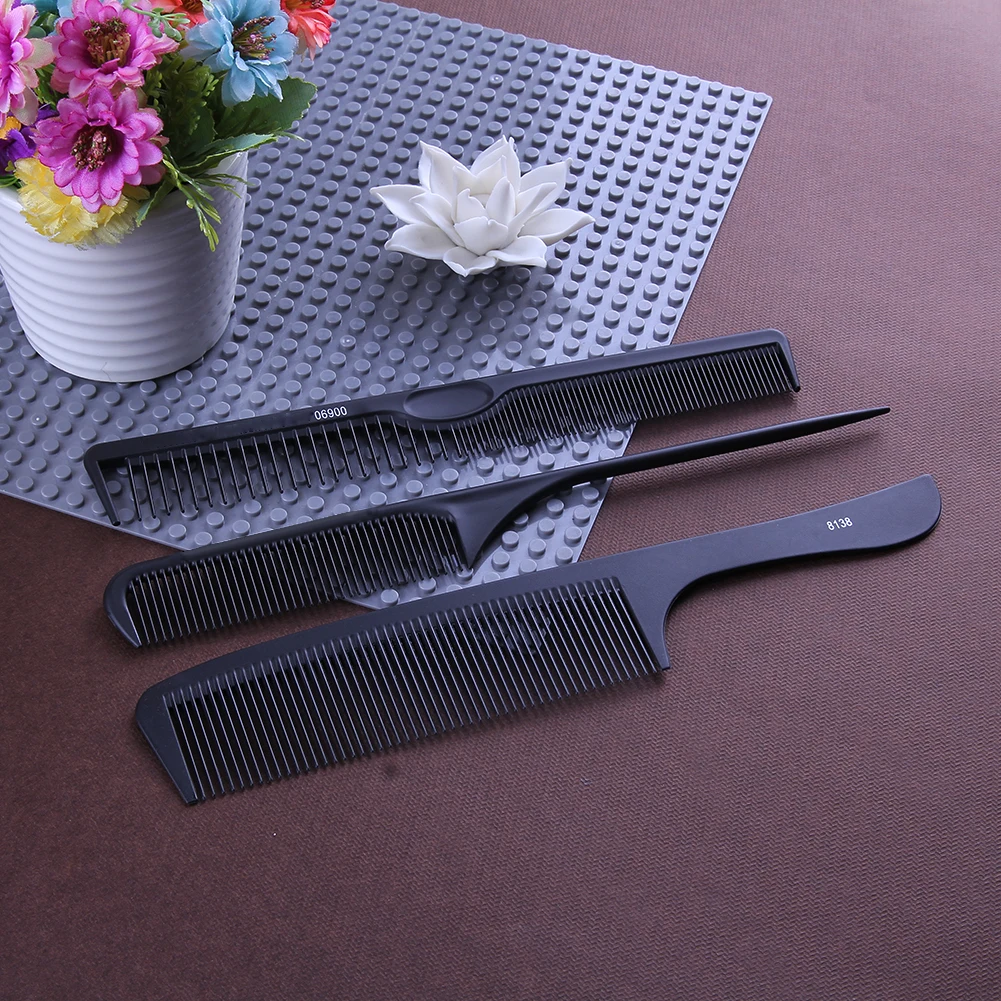 3pcs Dresser Hair Comb Set Professional Styling Grooming Comb Set Anti Static Fine and Wide Tooth Haircut Tool for Men and Women