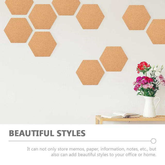 Hexagon Parafa Tábla Önálló Fa Keret A Faldekorációhoz Memo Levers Üzenetek És Még Sok Más - Image 5