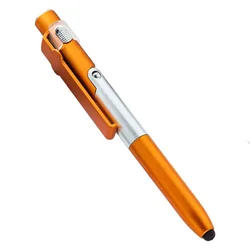 Ultra - Light Touch Screen Stylus Pen with Clip Design (Orange)