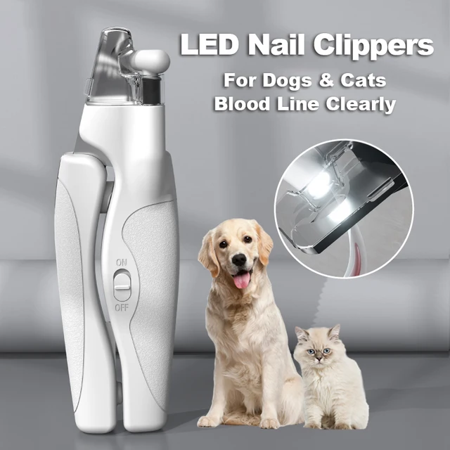 Professional Pet Nail Clippers with Led Light Pet Claw Grooming Scissors for Dogs Cats Small Animals Paw Nail Trimmer Pet Supply 4