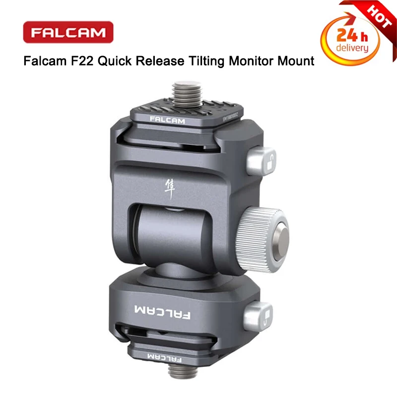 

Falcam F22 Quick Release Holder with Pan Tilt Fluid Head Adjustable Mount Camera Clamp for DSLR Camera Field Monitor 2543