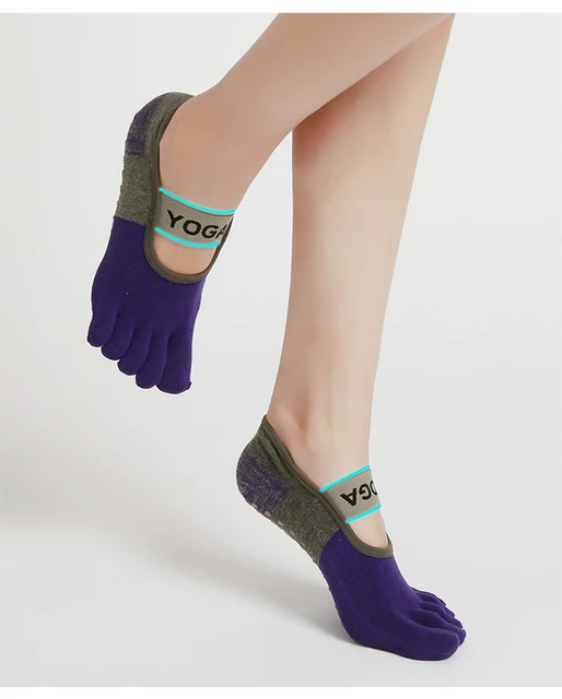 Calcetines Antideslizantes Para Yoga - Pack De 4 Pares Unisex, Talla 38-43, Suela De Silicona Para Mayor Agarre