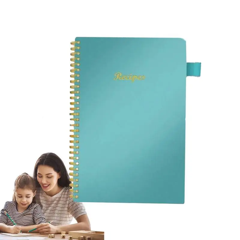 

Blank Recipe Book Blank Write In Recipe Book Notebook Spiral Bound Journal Book 120-Page Contents Notebook For Mother Girl