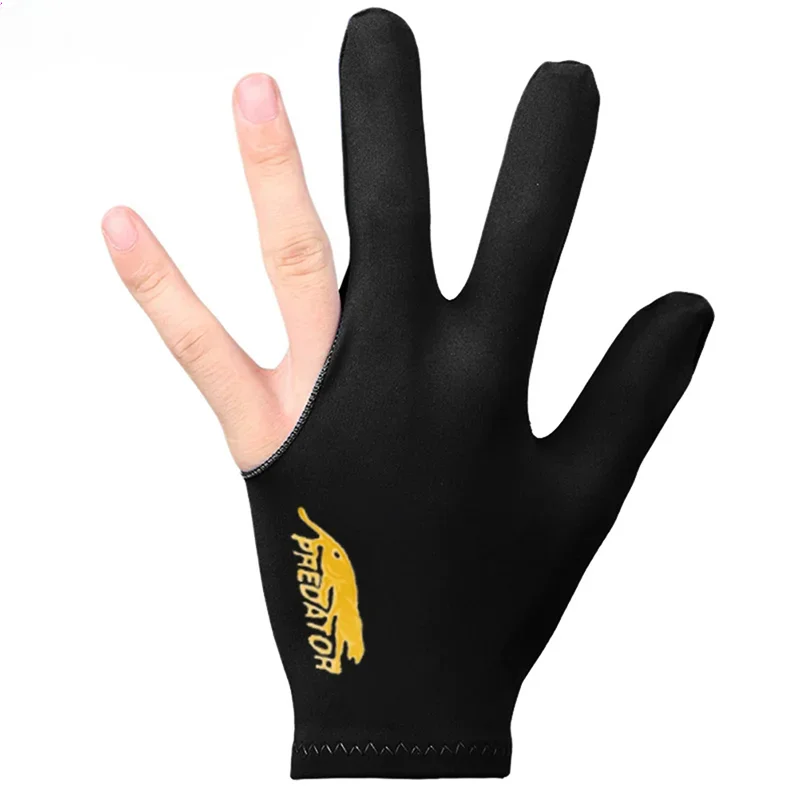1 PCS High Quality Snooker Billiard Cue Glove Pool Left Hand Open Three Finger Accessory Fitness Accessories for Men and Women 1