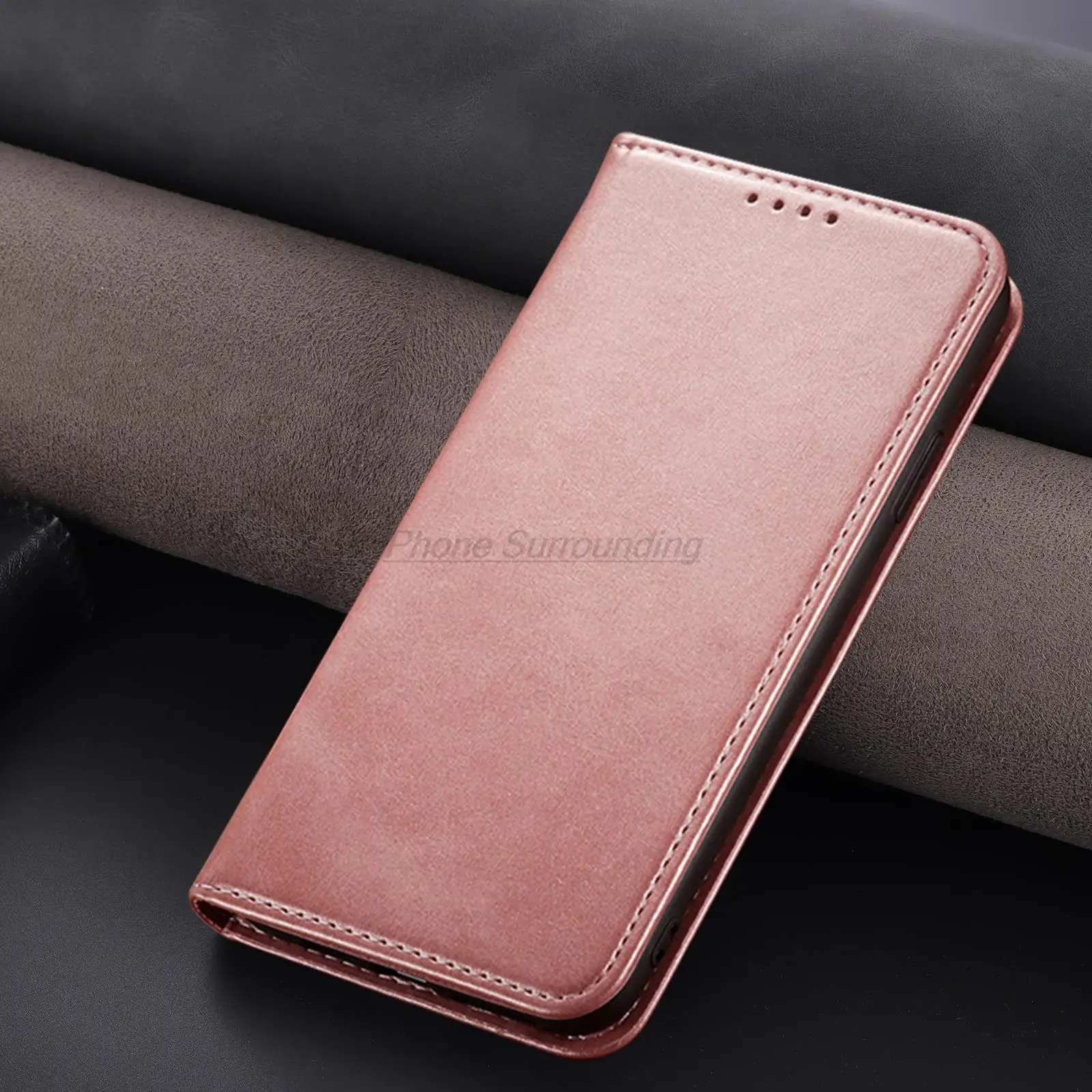 Atração magnética Flip Leather Case para Huawei,