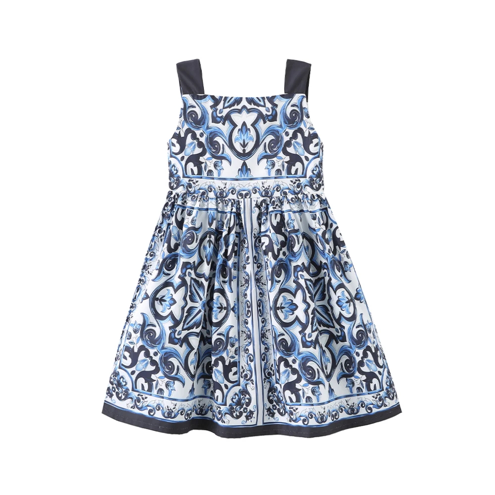 Girls Dress Vestido De Meninas فستان بنات New Design Clothes Costumes Summer Floral Print New Design Princesse Fille Kids Dress - 6