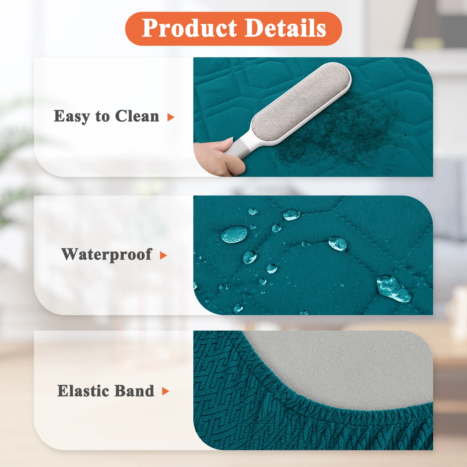 Dog Bed Covers Replacement Washable - Waterproof Dog Bed Covers Quilted, Water Absorbable Pet Puppy Bed Cover for Dog Cat 3