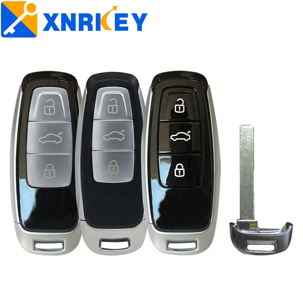 

XNRKEY New Upgraded 3 Button for Audi A1 A2 A3 A4 A4L A5 A6 A6L A7 A8 A8L 2017 2018 2019 2020 Remote Car a original Key Shell