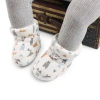 Autumn Winter Baby Boots Baby Girl Boys Winter Warm Shoes Solid Cartoon Print Toddler Fuzzy Balls First Walkers Kid Shoes 0-18M 2