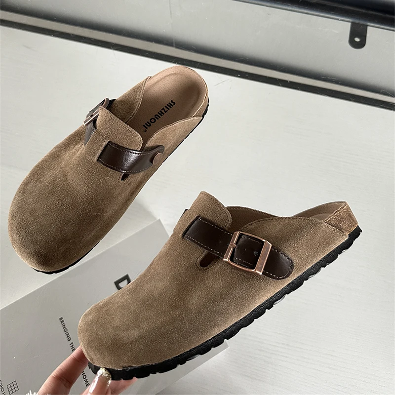 

Flats Slippers Women Men Slippers Luxury Indoor Bottom Non Slip Cork Slippers Women's Beach Outdoor Home Flip Flops Sandals 2024