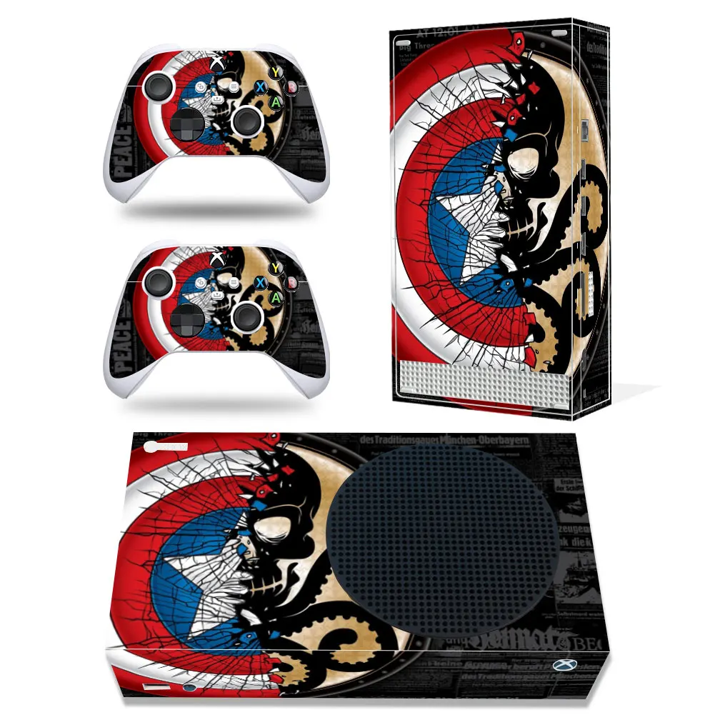 Marvel Iron Man Spiderman Skin Sticker Decal Cover for Xbox Series S Console and 2 Controllers Xbox Series S Skin Sticker Vinyl 