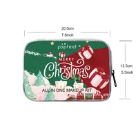 Christmas Cosmetic Sets Makeup Gift Set Makeup Bundle Includes Foundation Eyeshadow Palette Lipstick Eyeliner Mascara for Ladies 2