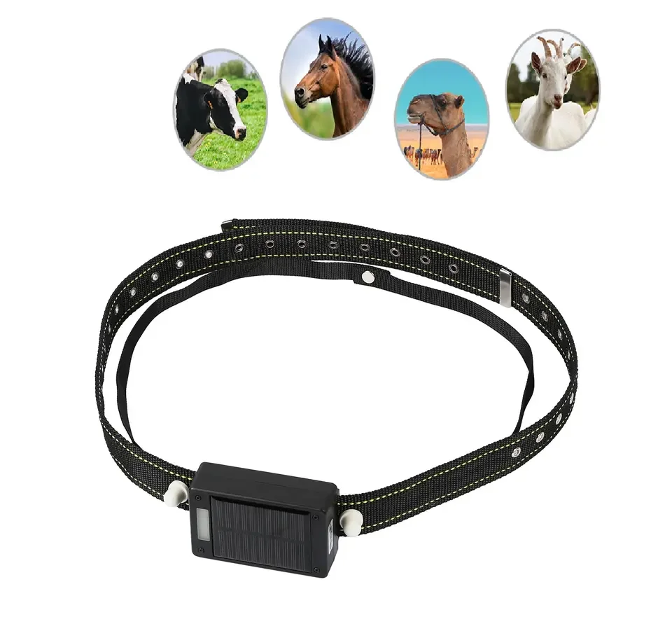 10000mAh Solar Panel GPS Tracker for Big Animals Waterproof 4G Remote Control Feature for Horse Cow Cattle Tracking