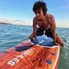 Inflatable Stand Up Paddle Board for fishing yoga fitness family fun; PVC material; blue; 106 with non-slip deck and complete a