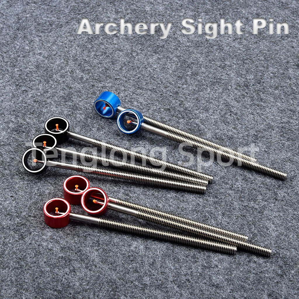 Archery Sight Pin Recurve Bow Sight Pin 8-32 Unc Screw Thread Suitable for 6-inch and 9-inch Recurve Bow Metal Sights. desktop metal tripod stand 1 4 inch screw 4 levels adjustable height