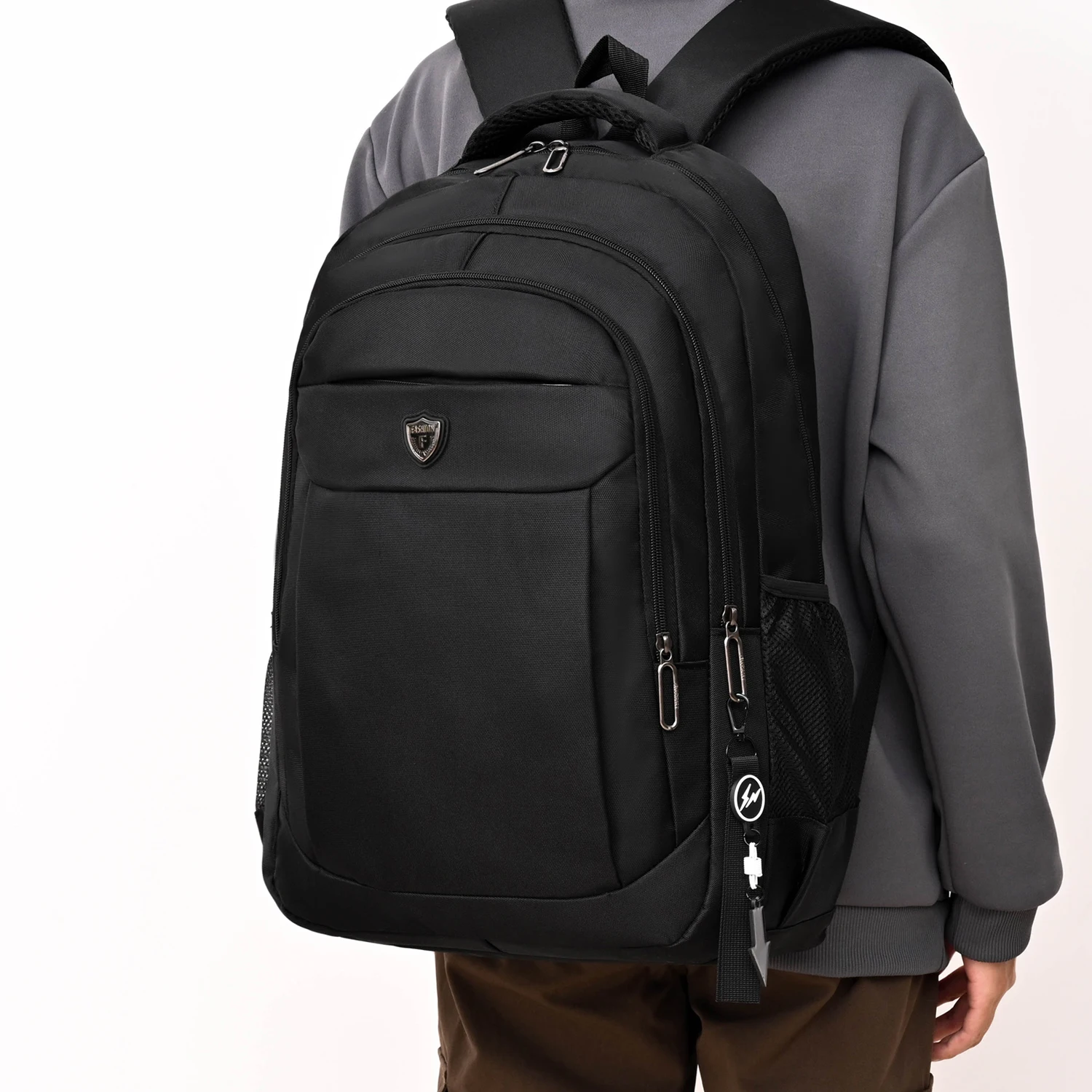 Large-capacity backpack - featuring a laptop compartment, travel backpack - suitable for school, work, camping, and daily use