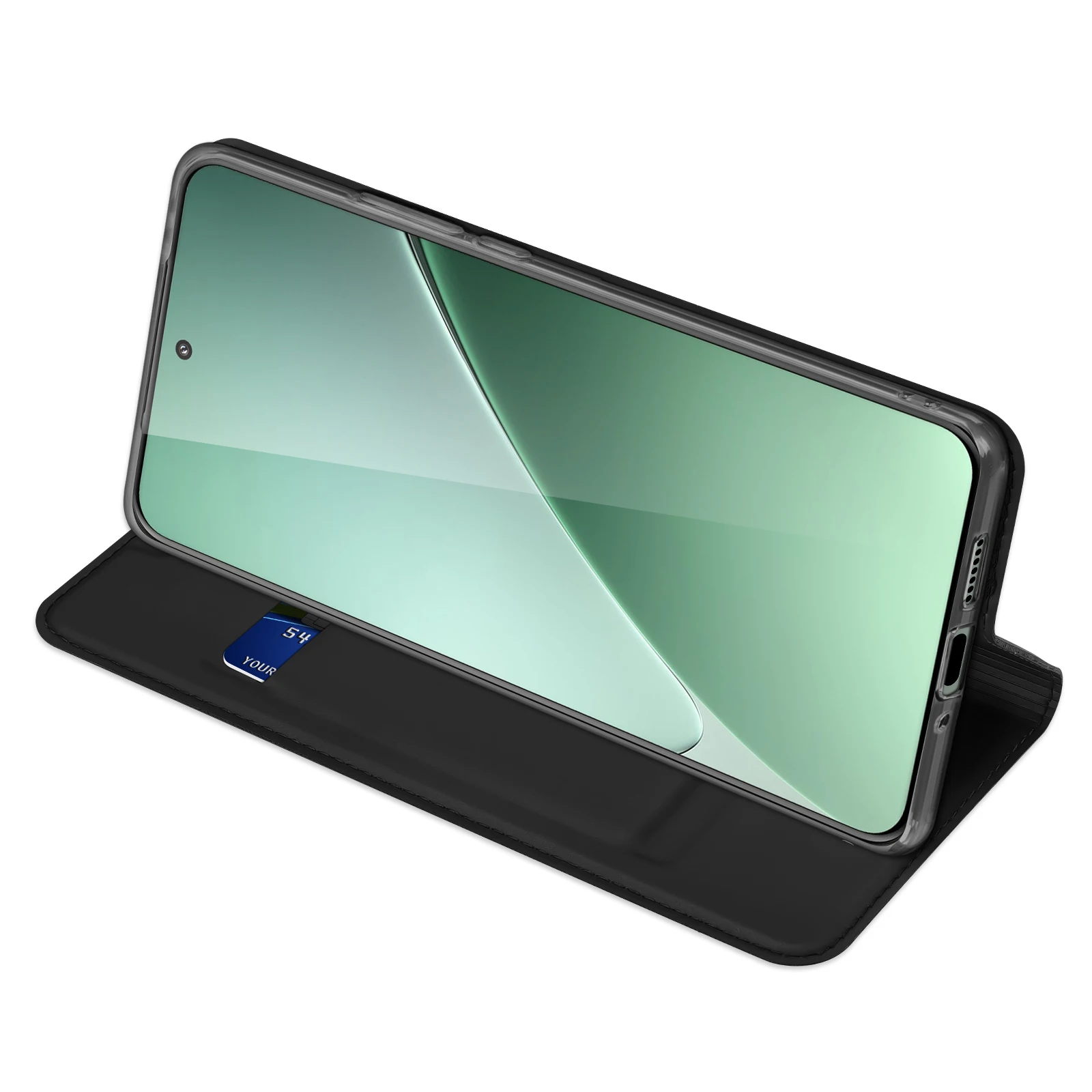 Luxury PU Leather Magnetic Flip Wallet Case with Card Slots and Protective Cover