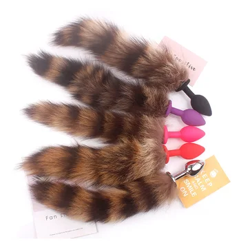 1PCS Anal Plug Fox Tail For Woman Men Anal Massage Stimulate Erotic Toys Dildo SM Role Play Adult Sex Products Flirt Tools 2