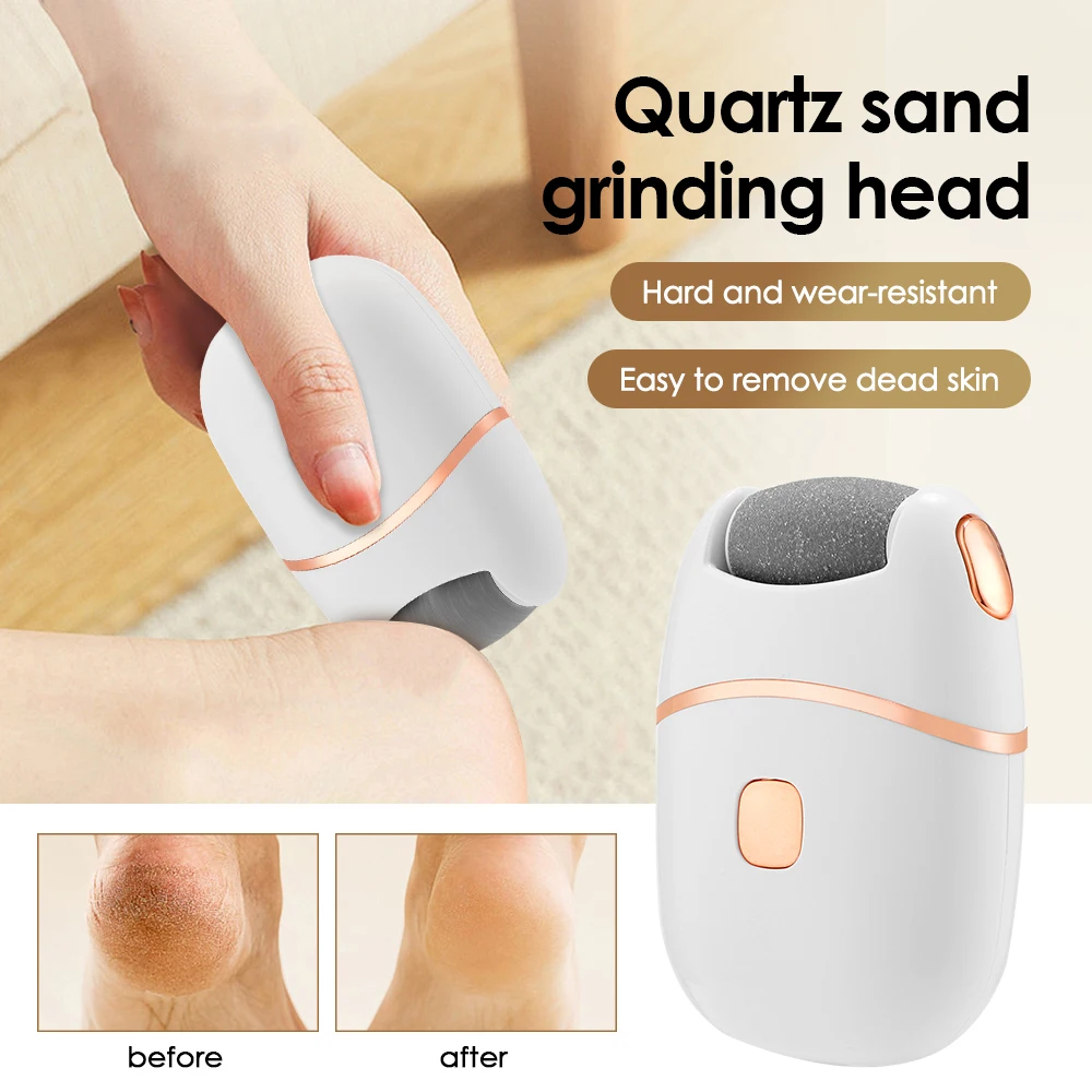 Electric Foot Grinder 2 Gears Automatic Pedicure Tool for Removing Deadskin Calluses Gentle ExfoliationThick Polishing Light