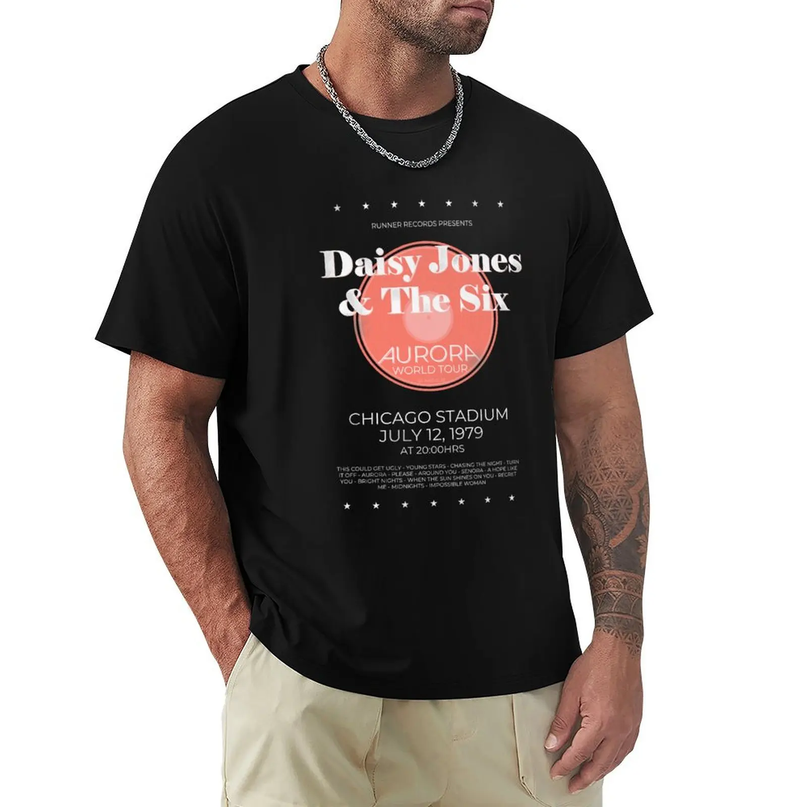 Daisy Jones The Six - Aurora World Tour Poster T-Shirt, The Aurora World Tour T-Shirt Unisex, T-Shirt Tour Musicale, T-Shirt Vintag